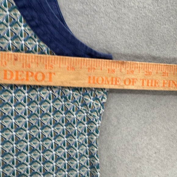 Tommy Bahama Dress Womens Size S Blue Green Geo Print Mixed Media‎ Above Knee - Picture 5 of 13
